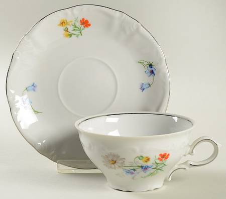 Pauline Flat Cup & Saucer Set