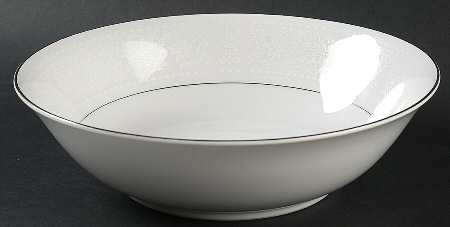 White Lace 9" Round Vegetable Bowl