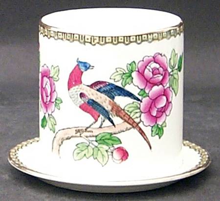 Pheasant (Smooth) Jam/Jelly w/Attached Underplate No Lid