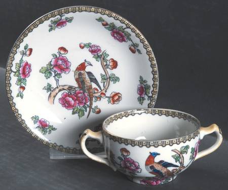 Pheasant (Smooth) Flat Bouillon Cup & Saucer