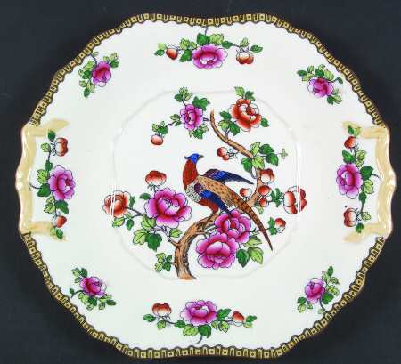 Pheasant (Smooth) Square Handled Cake Plate