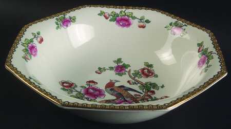 Pheasant (Smooth) 10" Octagonal Vegetable Bowl