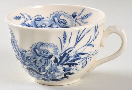 Harvest Blue Flat Cup