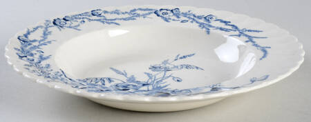 Harvest Blue Rim Soup Bowl