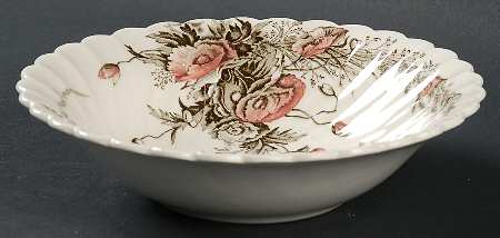 Harvest Pink and Brown Coupe Cereal Bowl