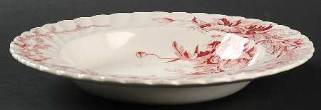 Harvest Red Rim Soup Bowl