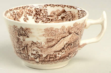 Pastoral Davenport Brown Flat Cup