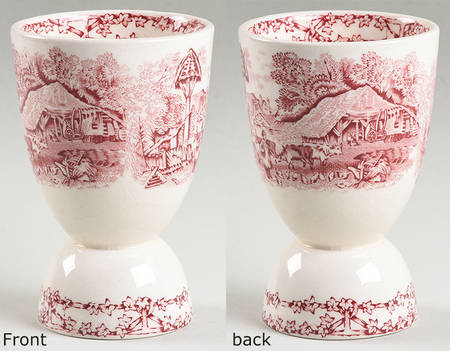 Pastoral Davenport Red Double Egg Cup