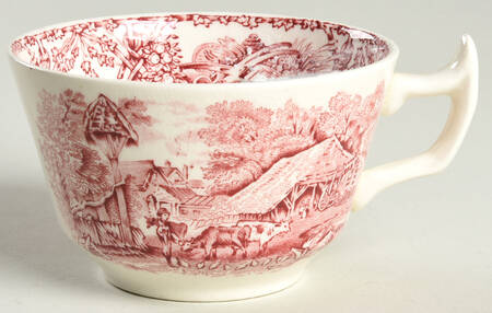 Pastoral Davenport Red Flat Cup