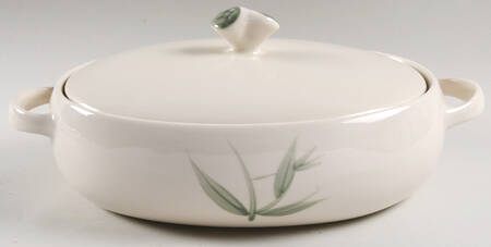 Bamboo (Round) Oval Covered Vegetable by Winfield