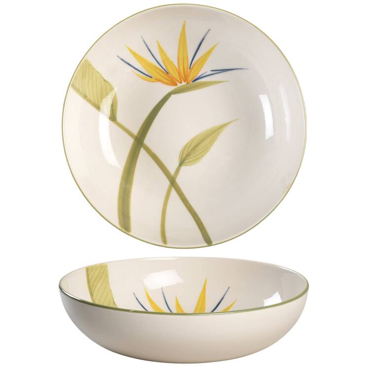 Bird of Paradise 10" Large Salad Serving Bowl