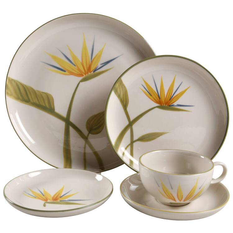 Bird of Paradise 5 Piece Place Setting