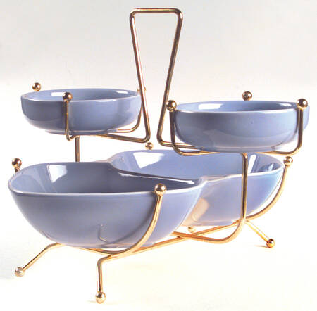 Blue Pacific Party Server with Metal Stand