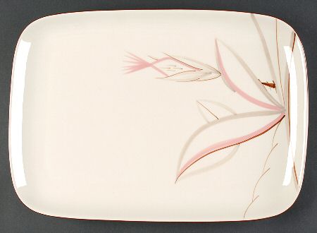 Dragon Flower 14" Rectangular Serving Platter
