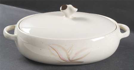 Dragon Flower 3 Quart Oval Covered Casserole by Winfield