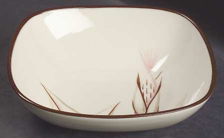 Dragon Flower 9" Square Vegetable Bowl