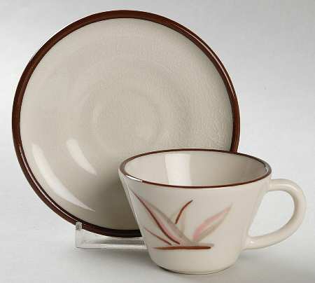 Dragon Flower Flat Demitasse Cup & Saucer Set