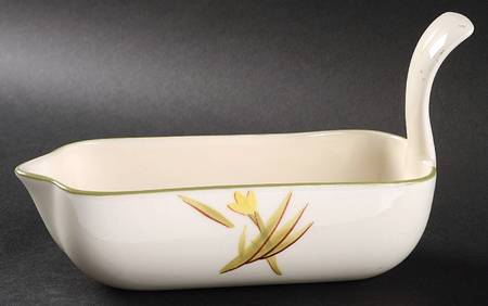 Tiger Iris Gravy Boat & Underplate/Relish