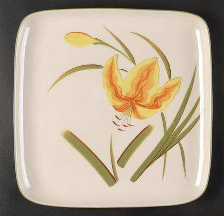 Tiger Iris 14" Square Chop Plate
