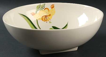 Tiger Lily 10" Large Salad Serving Bowl