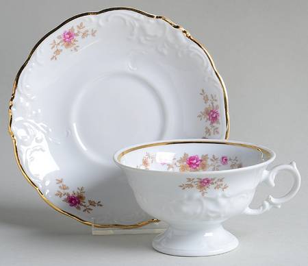 3731 Footed Cup & Saucer Set