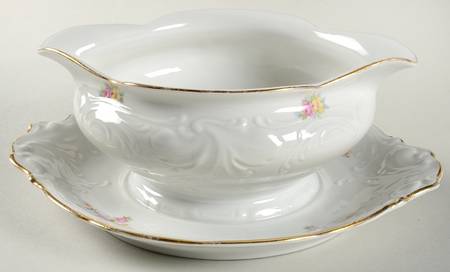 4081 Gravy Boat with Attached Underplate