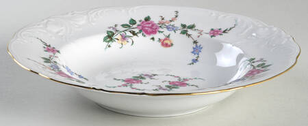 Bavarian Rose Rim Soup Bowl