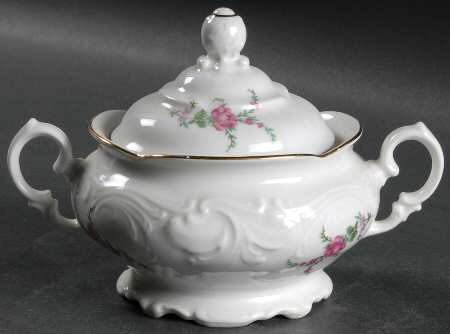 Bavarian Rose Sugar Bowl & Lid