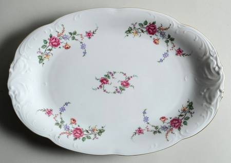 Bavarian Rose 13" Oval Serving Platter