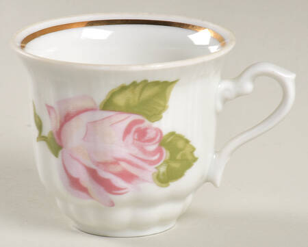 Briar Rose Flat Demitasse Cup