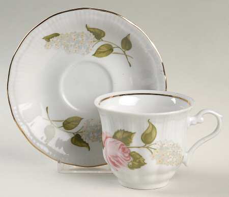Briar Rose Flat Cup & Saucer Set
