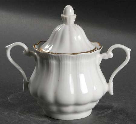 Empire (Gold Trim) Sugar Bowl & Lid