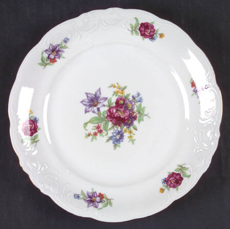 Meissen Flower (Raised Scroll) Bread & Butter Plate