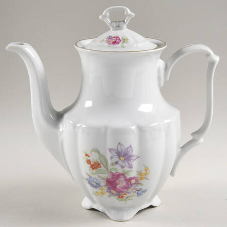 Meissen Flower (Raised Scroll) Coffee Pot & Lid