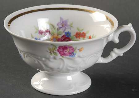 Meissen Flower (Raised Scroll) Footed Cup