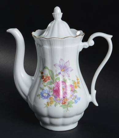 Meissen Flower (Ribbed) Coffee Pot & Lid
