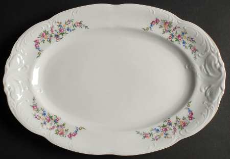 Minuet 13" Oval Serving Platter