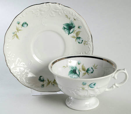 Morning Footed Cup & Saucer Set
