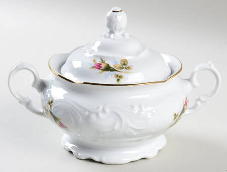 Moss Rose Sugar Bowl & Lid