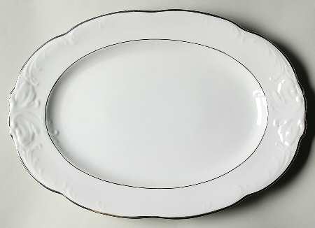 Platina 15" Oval Serving Platter