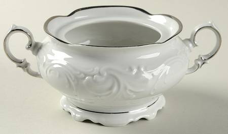 Platina Sugar Bowl No Lid