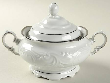 Platina Sugar Bowl & Lid