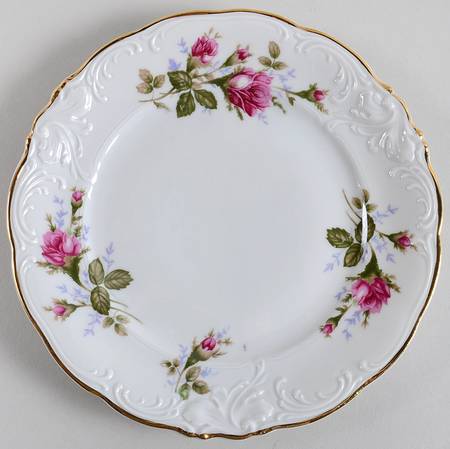 Pompadour Rose Salad Plate