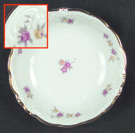 Rose Garland Fruit/Dessert (Sauce) Bowl