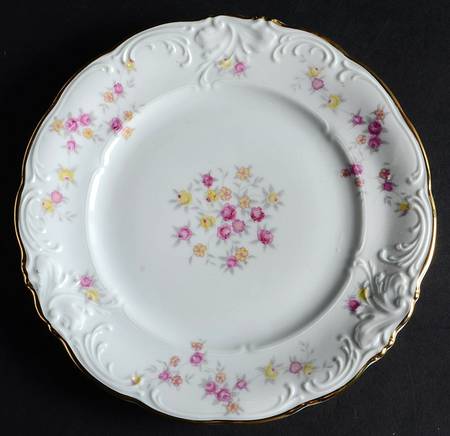 Rose Garland Salad Plate