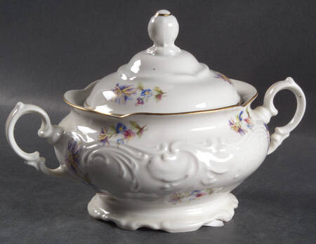 Rose Crest Sugar Bowl & Lid
