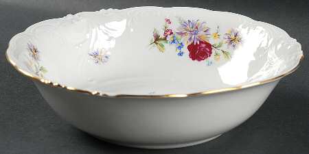 Rose Crest 9" Round Vegetable Bowl
