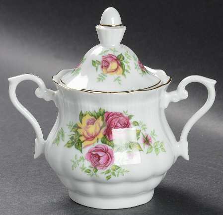 Rose Garden Sugar Bowl & Lid