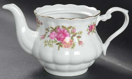 Rose Garden Teapot No Lid