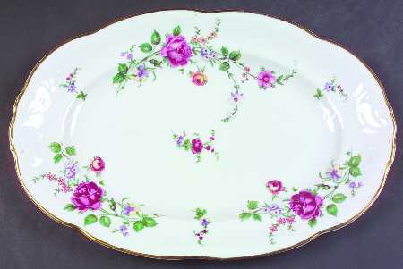 Sheraton Rose 13" Oval Serving Platter